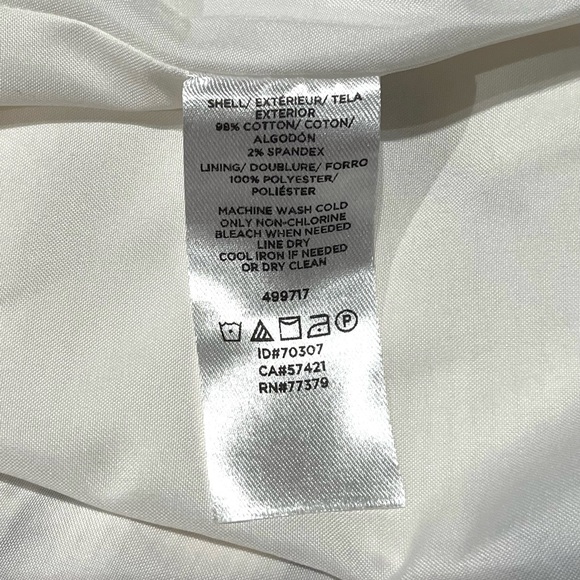 Ann Taylor Women's Pencil Skirt Size 12 Floral on Cream Print Lined Stretch - Picture 11 of 14